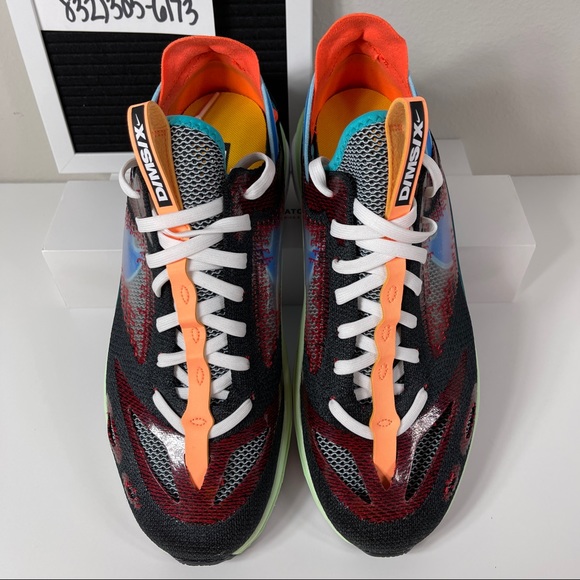 NIKE N110 D/MS/X DIMSIX MENS RUNNING SHOES SIZE 9 BLACK MULTICOLOR NEW - Picture 2 of 10